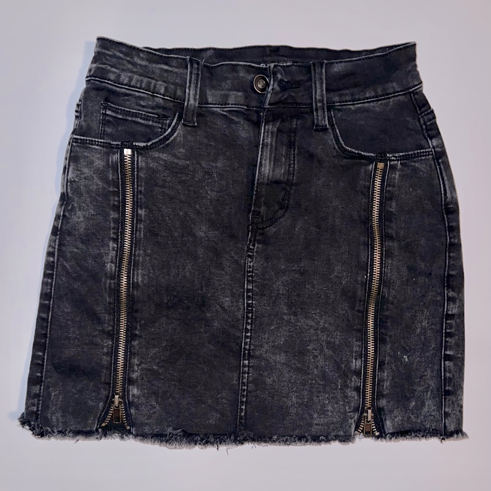 Denim mini skirt
